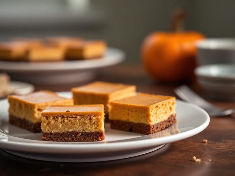 Pumpkin Cheesecake Bars