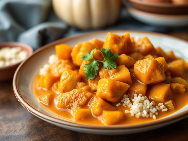 Pumpkin flower curry