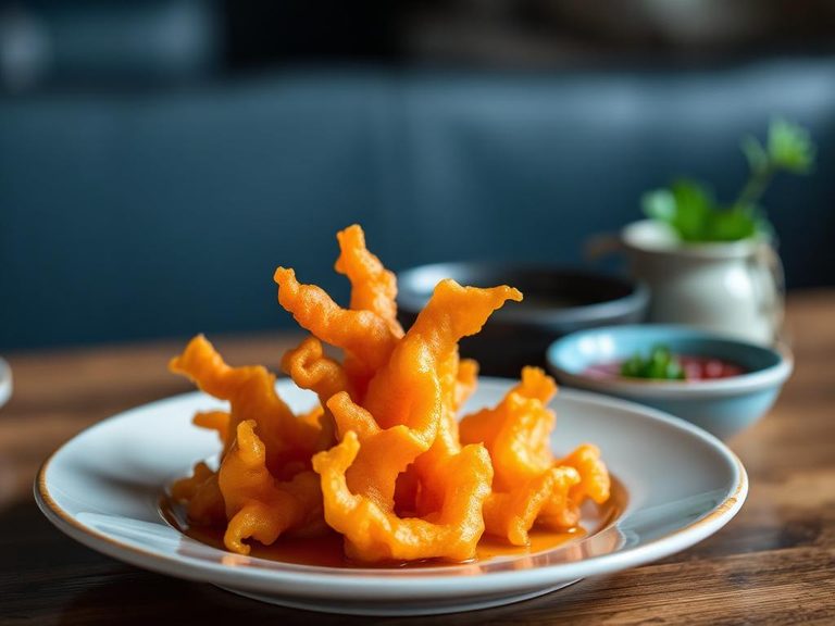 Pumpkin flower tempura (Japan)