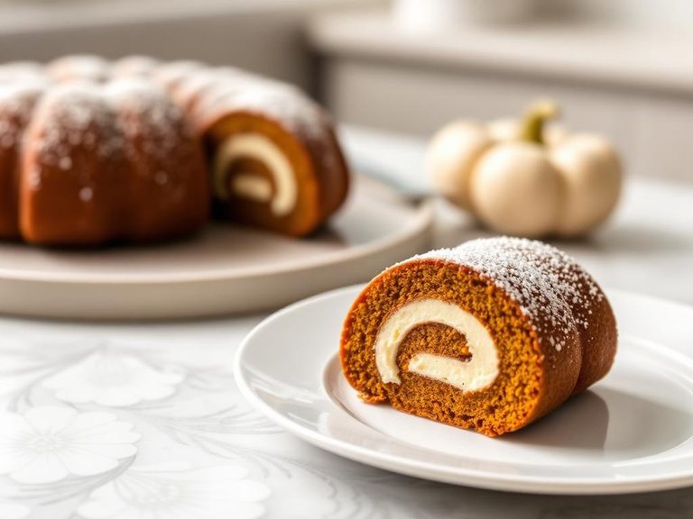 Pumpkin Roll Cake
