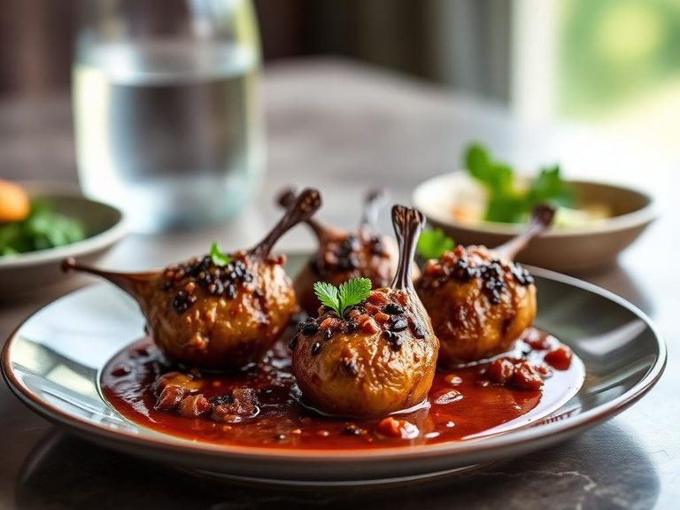 Quail in Mole Sauce