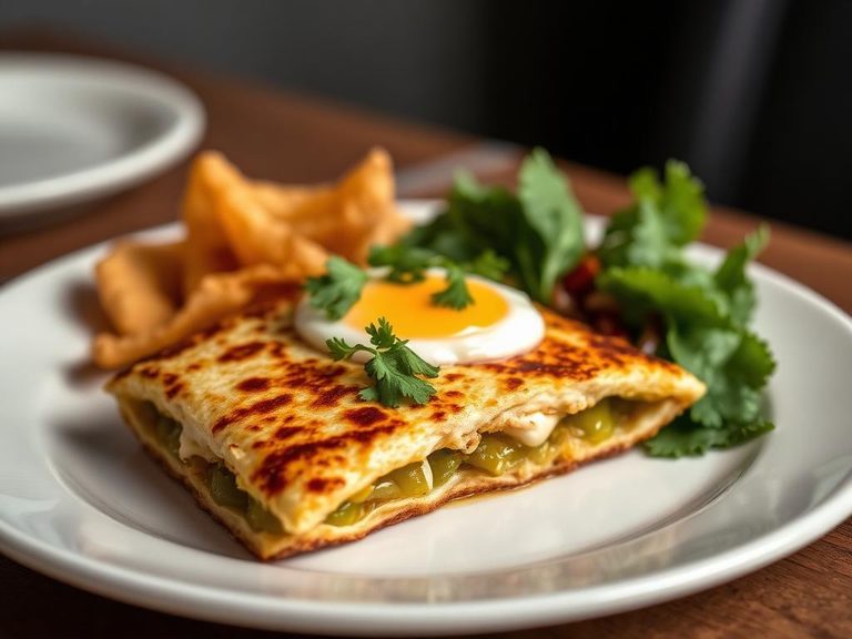 Quesadilla de Huevo con Nopales
