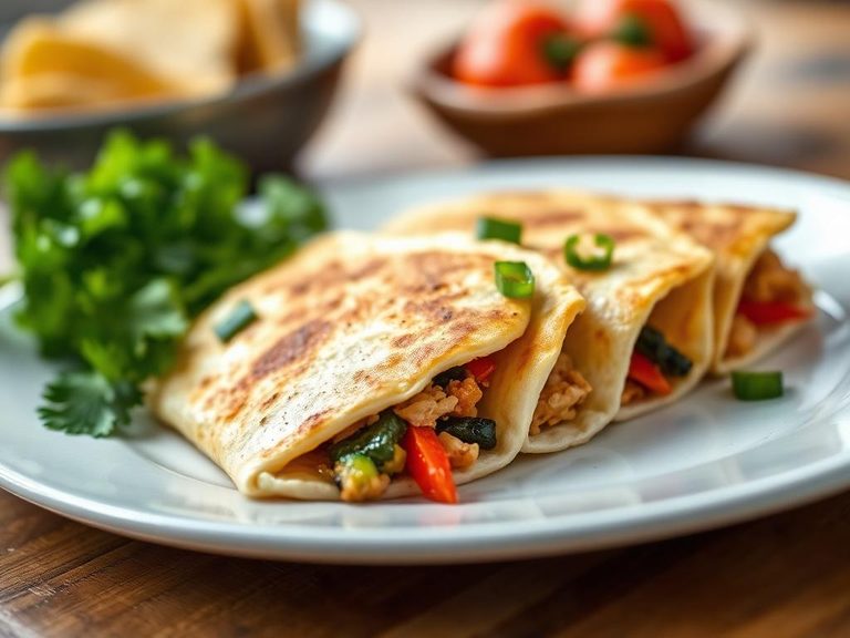 Quesadilla with Chicken and Peppers