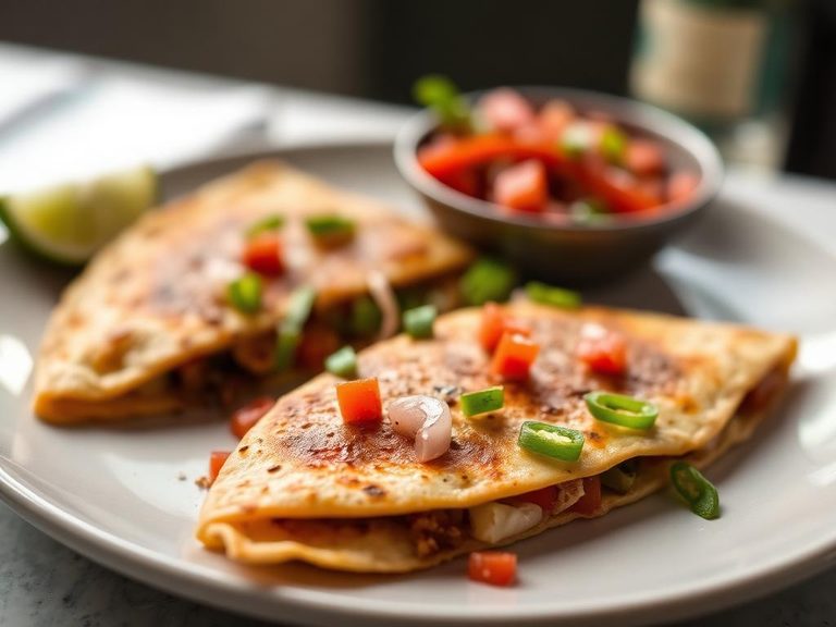 Quesadilla with Peppers and Onions