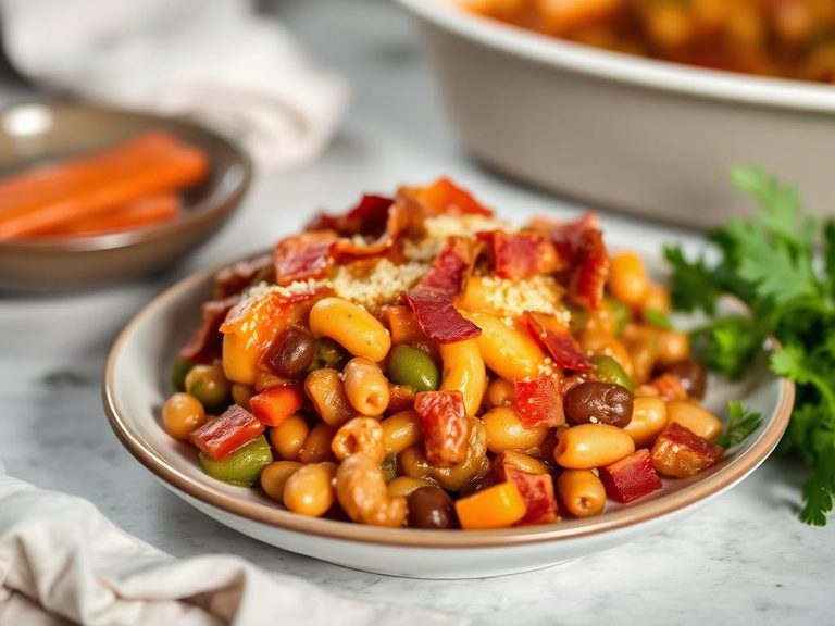 Quick Bean and Bacon Casserole