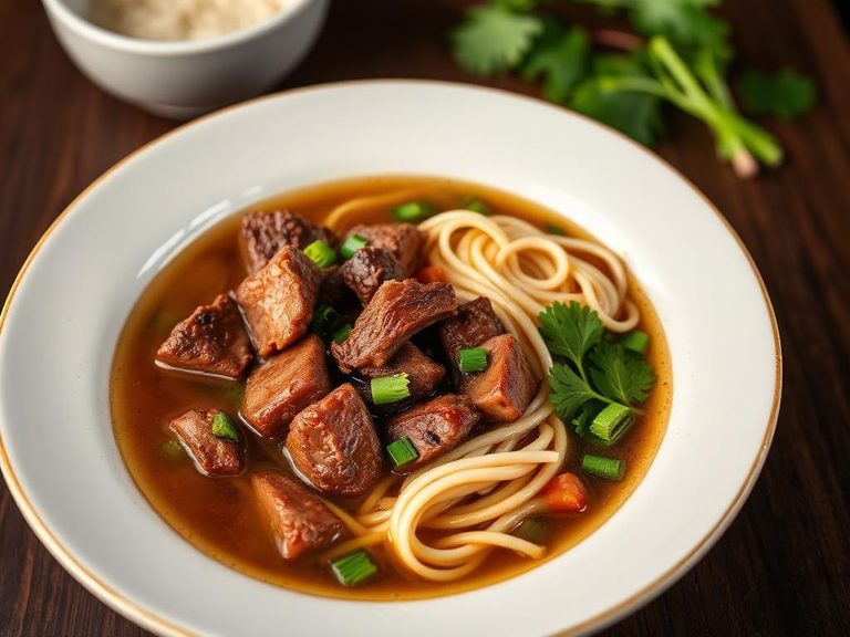 Quick Beef and Noodle Soup