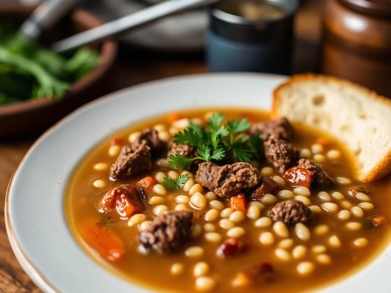 Quick Beef Barley Soup