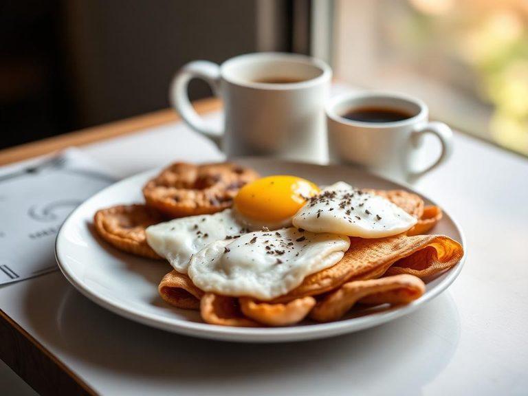 Quick Breakfast with Coffee