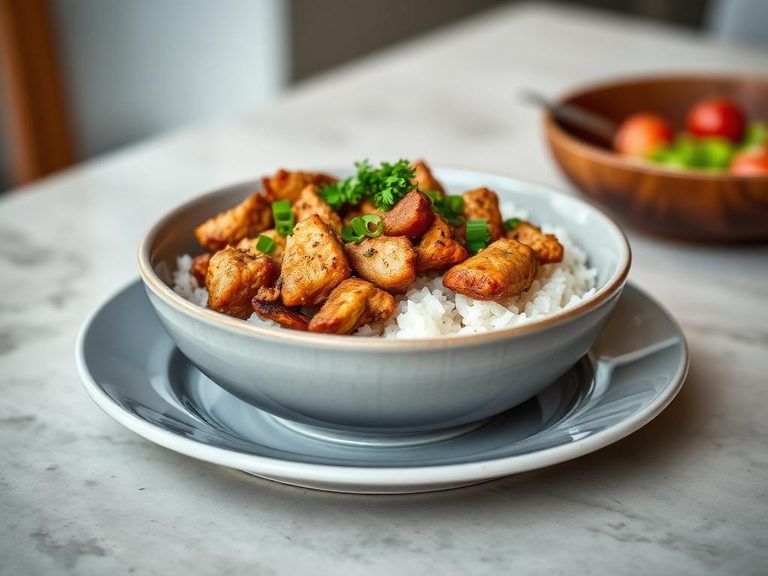 Quick Chicken and Rice Bowl