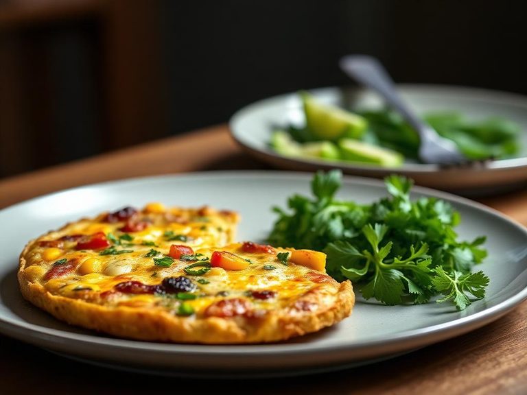 Quick Corn and Pepper Frittata