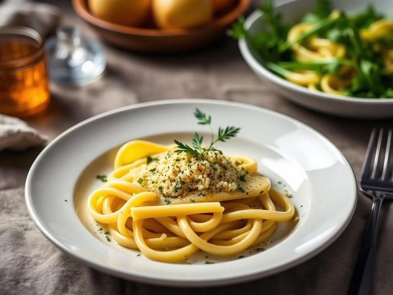 Quick Ravioli Aglio e Olio