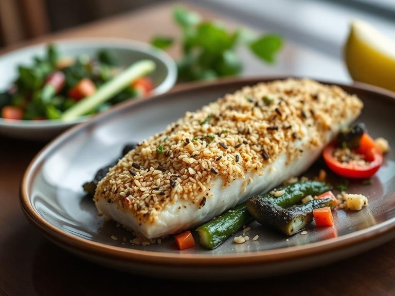Quinoa-Coated Fish or Vegetables