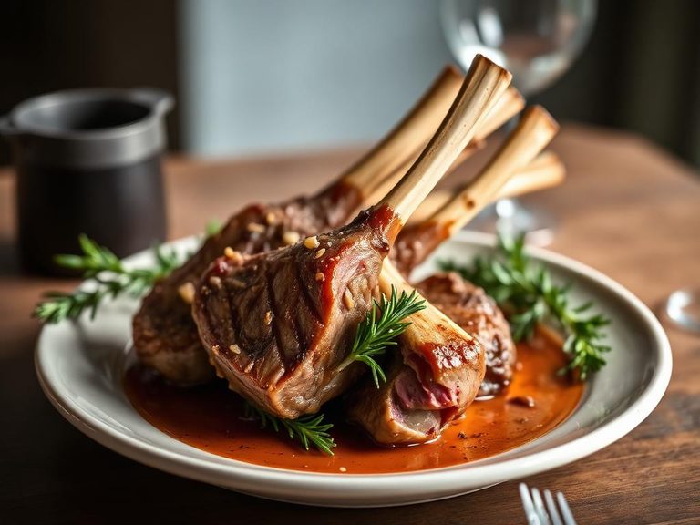 Rack of Lamb with Rosemary and Garlic
