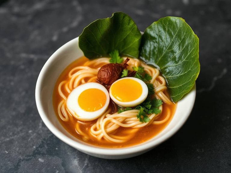 Ramen Noodle Soup with Egg