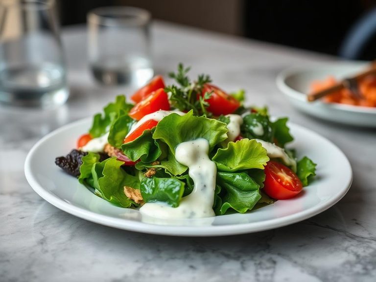 Ranch dressing salad
