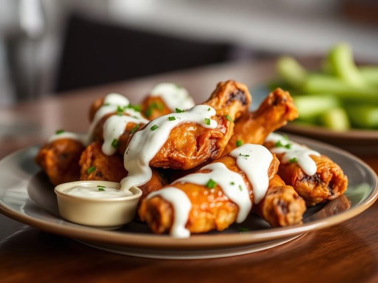 Ranch-Slathered Wings