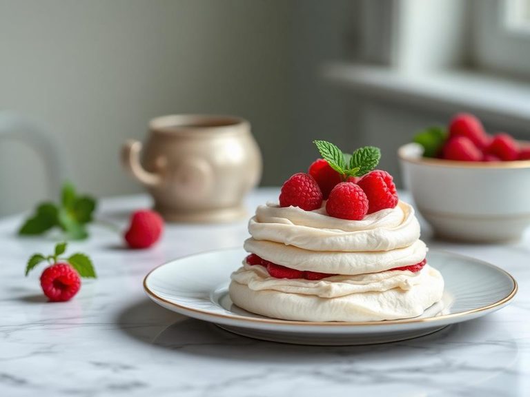 Raspberry Pavlova