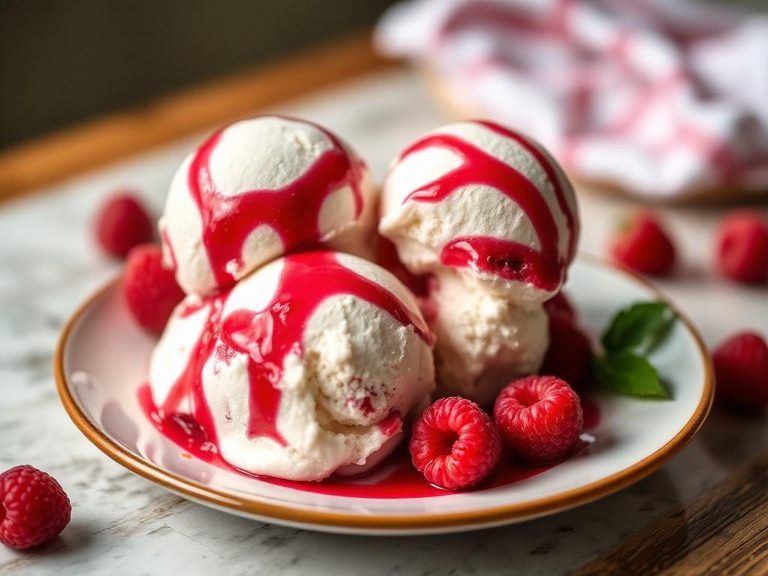 Raspberry Ripple Ice Cream