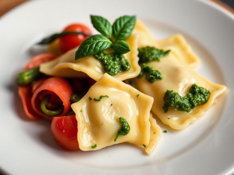 Ravioli with Pesto