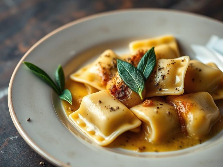 Ravioli with Sage Brown Butter