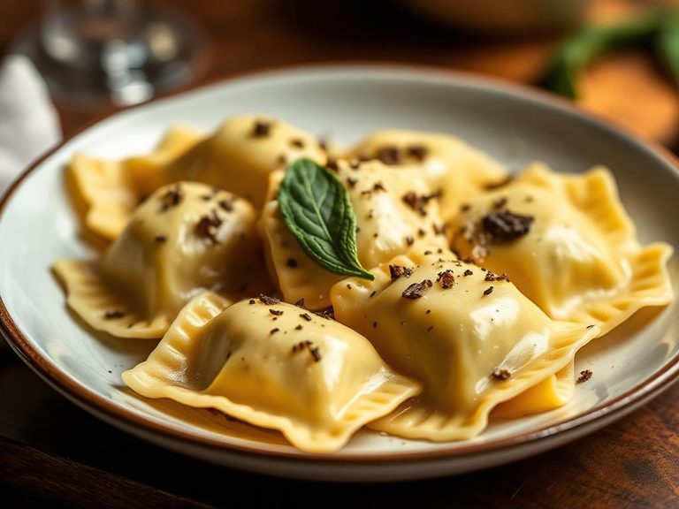 Ravioli with Sage Butter