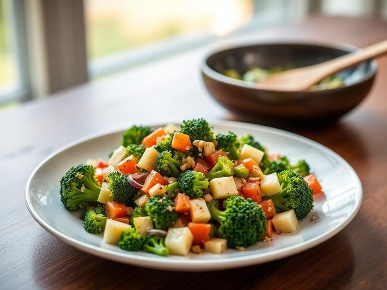 Raw broccoli salad