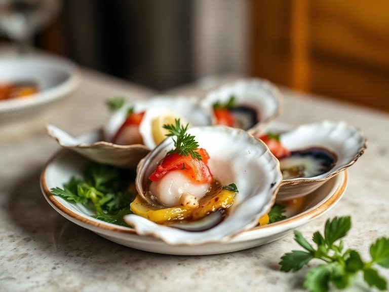 Raw on the half shell with mignonette