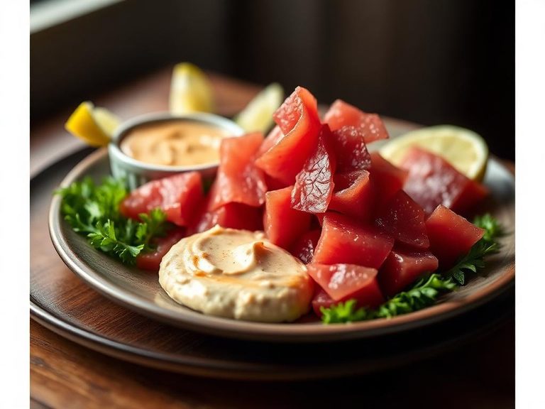Raw with hummus or dip