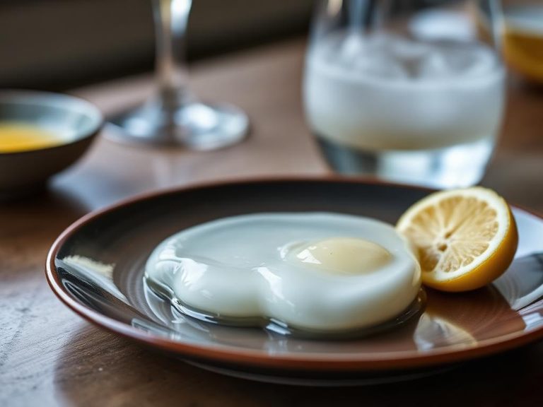 Reconstituted egg white for cocktails