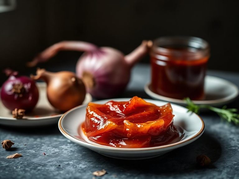 Red onion jam or marmalade