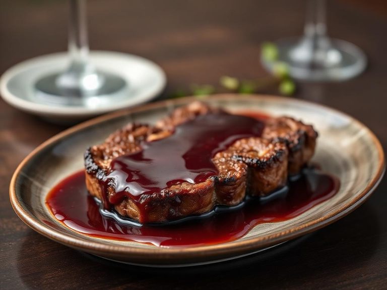 Red Wine Reduction Sauce for Steak