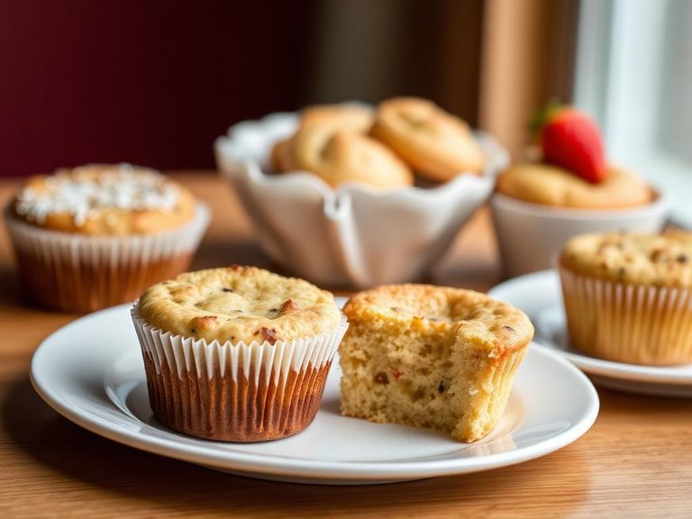 Reduced-fat cakes and muffins