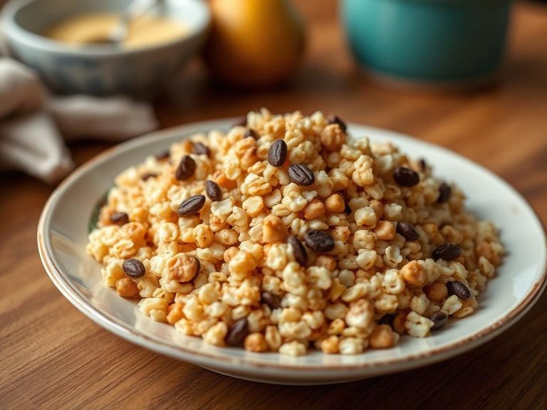 Rehydrated cereal or oatmeal