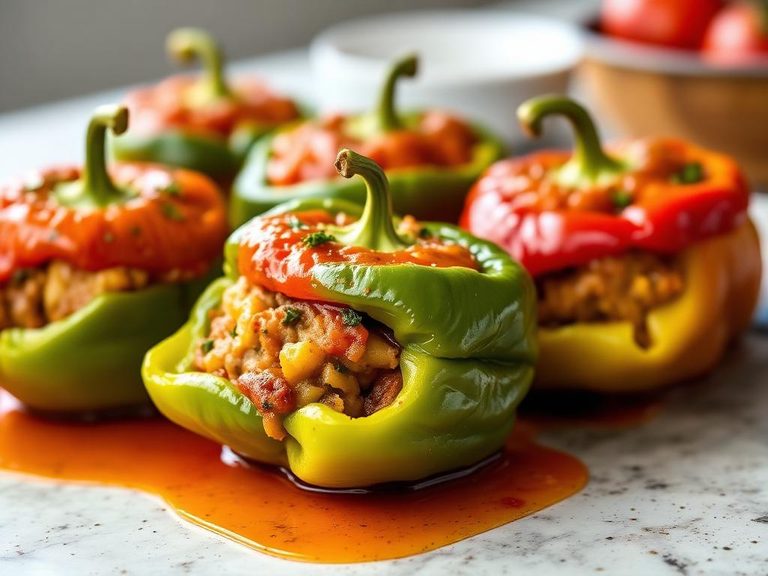 Rellenos de Pimiento (Puerto Rican Stuffed Peppers)