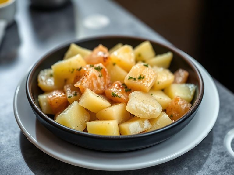 Rendered pork fat for frying potatoes or eggs