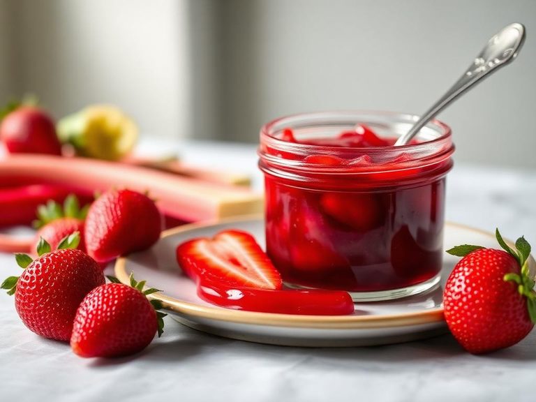 Rhubarb and Strawberry Jam