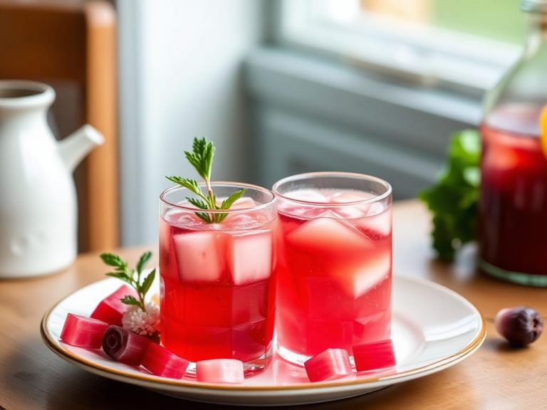 Rhubarb Cordial or Shrubs