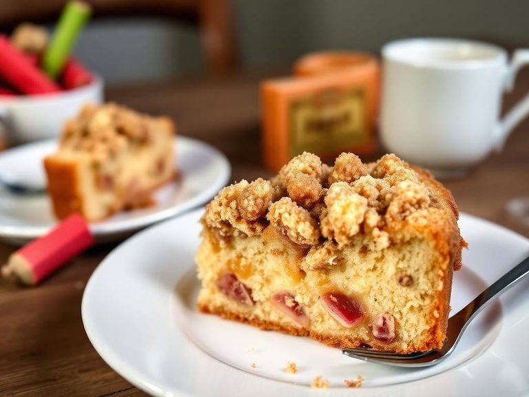 Rhubarb Crumb Cake