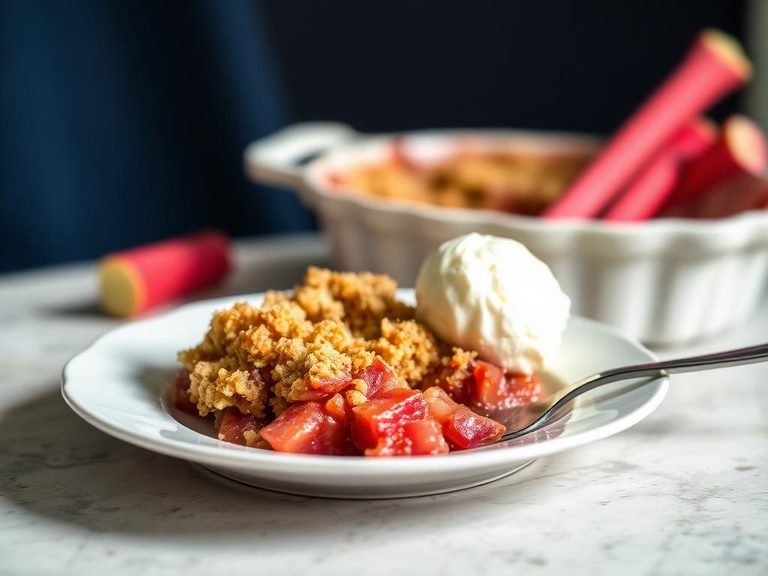 Rhubarb Crumble