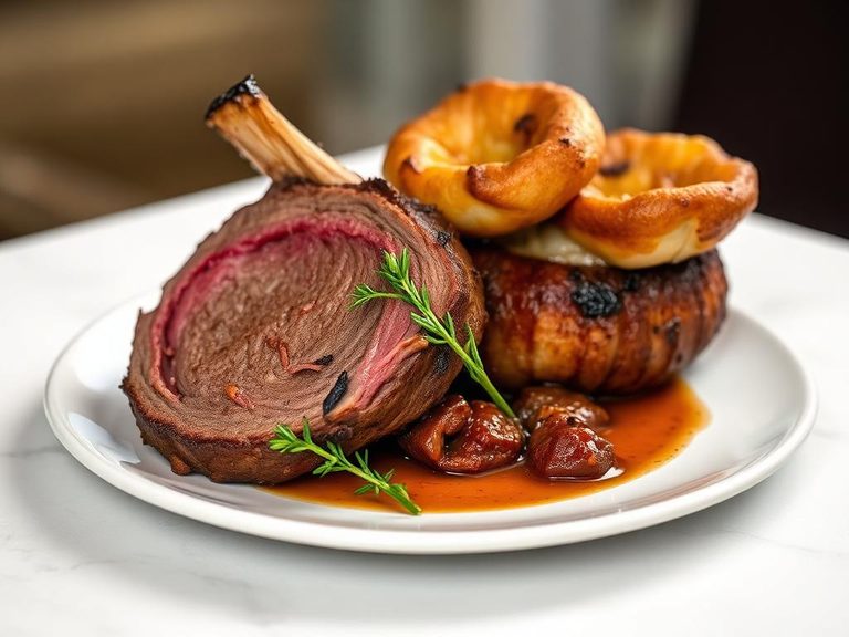Rib Roast with Yorkshire Pudding