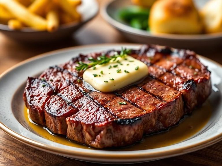 Ribeye Steak with Compound Butter