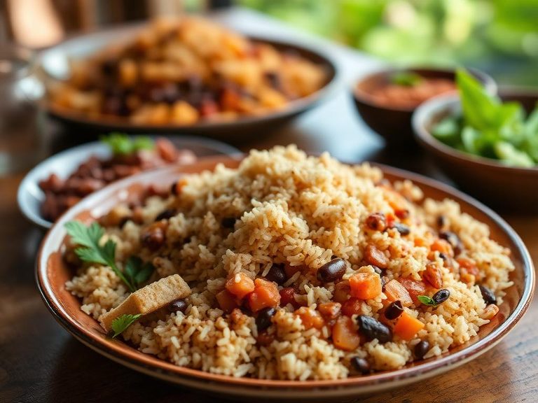 Rice and bean dishes in Northern Brazil