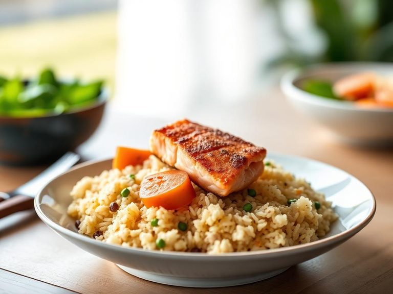 Rice and Salmon Bowl