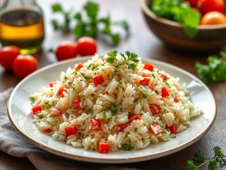 Rice Salad with Herbs and Vinaigrette