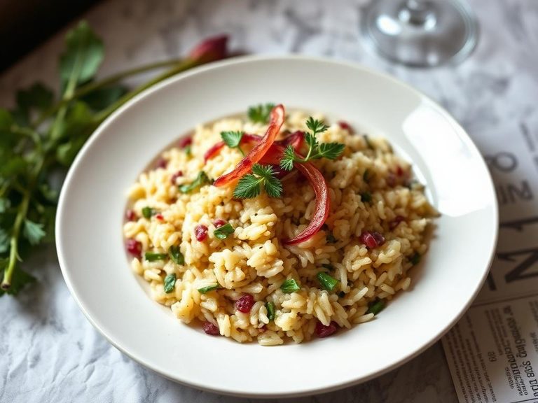 Risotto al Radicchio (Venetian risotto with radicchio and often radicchio treviso)