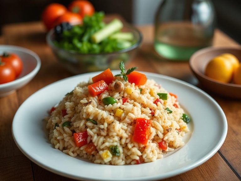 Risotto with mixed vegetables