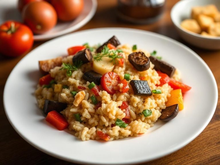 Risotto with seasonal vegetables