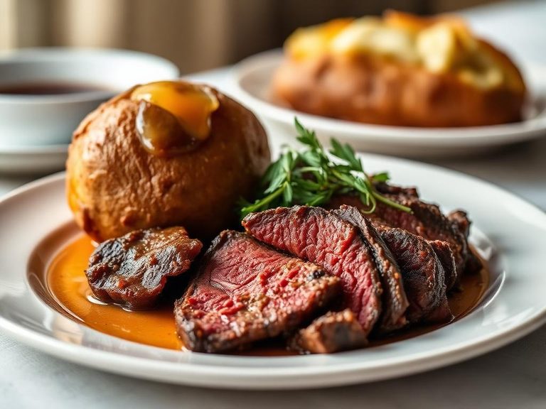 Roast Beef with Baked Potato