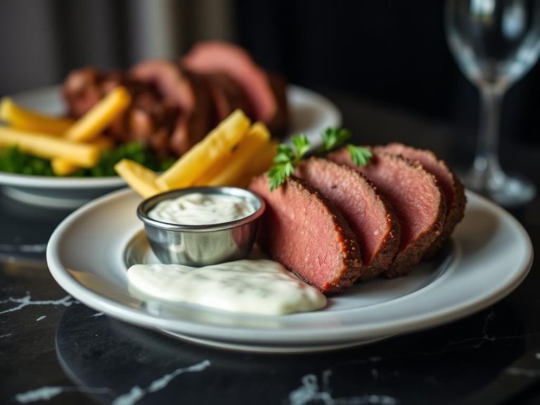 Roast Beef with Horseradish Sauce