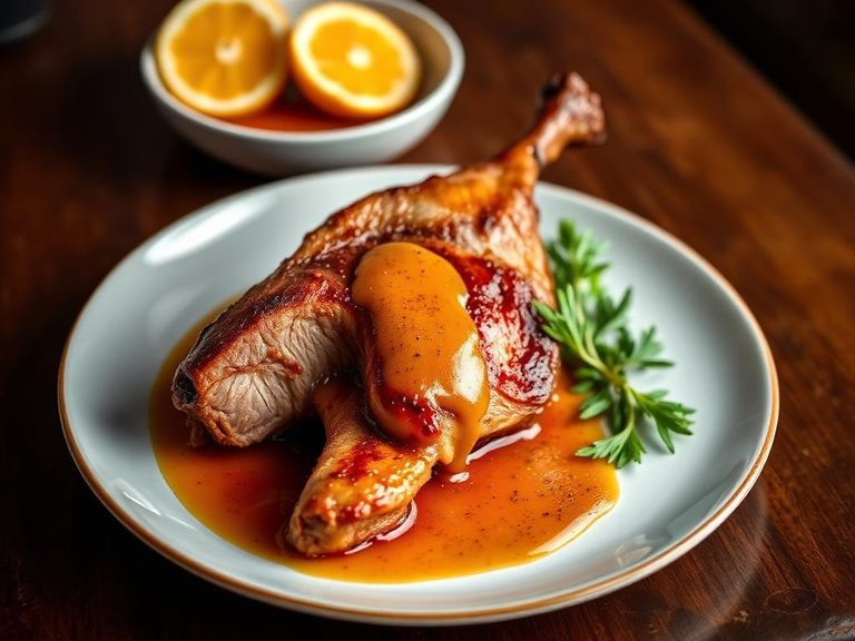 Roast Duck with Orange Sauce
